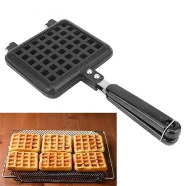 Non Stick Waffle Maker Machine Kitchen Cooking Tool Bubble Egg Cake Oven Waffles Pot Iron Baking Pan - Image 2