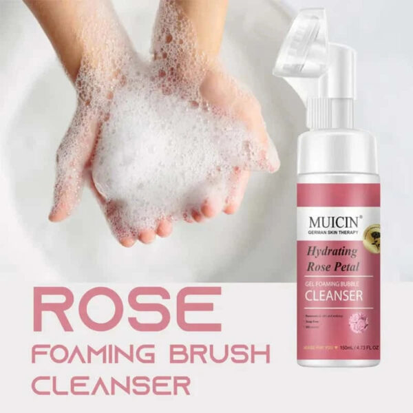 MUICIN Rose Petal Gel Foaming Bubble Cleanser. - Image 10