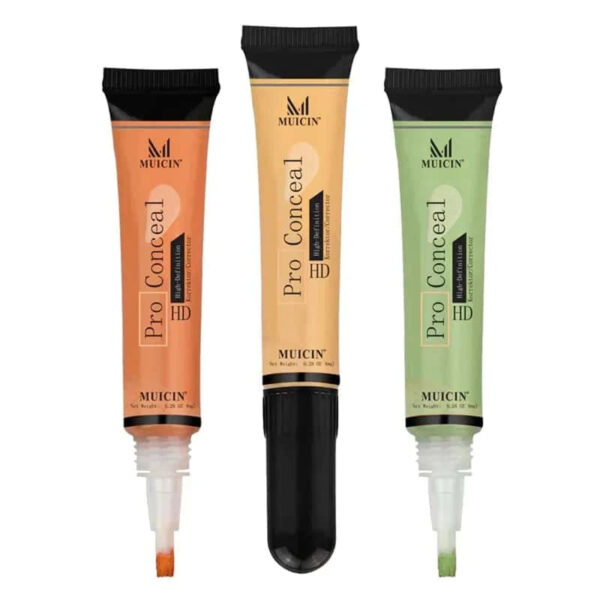 MUICIN HD Pro Concealer Corrector, Ultimate Coverage and Lightweight Formula (Orange). - Image 7