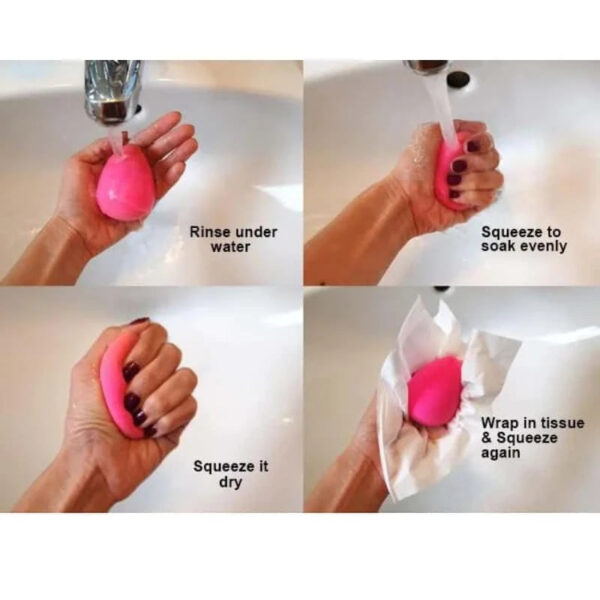 MUICIN Pink Sponge Makeup Blender. - Image 6