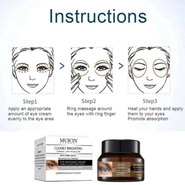MUICIN Caffeine Eye Renewal Cream, Invigorate & Smooth. - Image 6