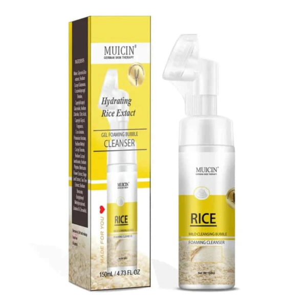 MUICIN Rice Mild Cleansing Bubble Foaming Facial Cleanser.