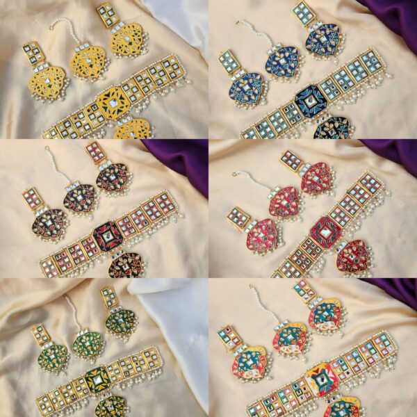 Meenakari Made Choker Set Exclusive By *Unique Fancy Jewelry*