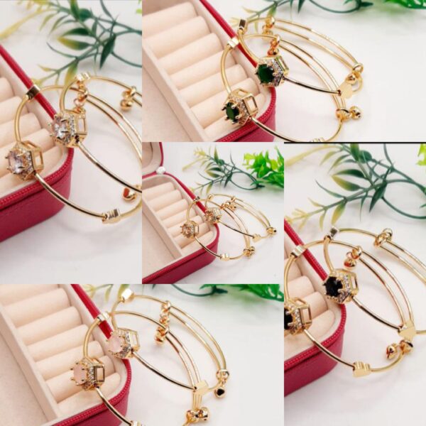 China gold adjustable bangles for girls - Image 5