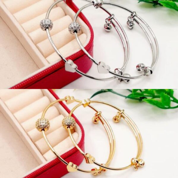 China gold adjustable bangles for girls