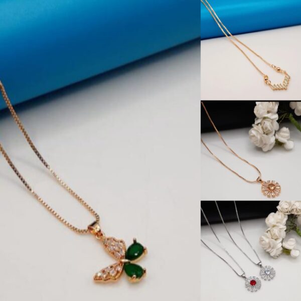 Stainless steel Gold style Locket With Chain