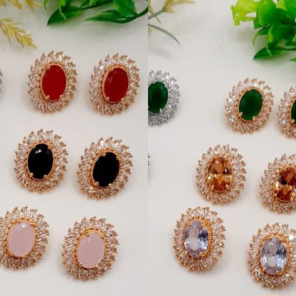 Zircon  round shape fancy tops for girls