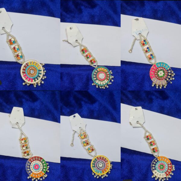 Meenakari colorful Bindiya big size