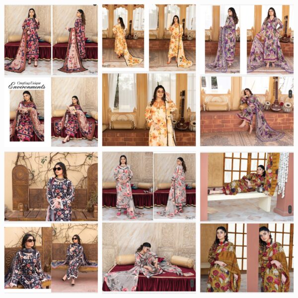 Palwasha by Areeba Arts Vol # 21 Signature By Palwasha 3 piece unstitch 2025 collection
