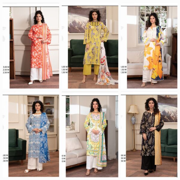 PALTAR BAHROZ LAWN 3 PIECE UNSTITCHED SUIT BY BRAND'S LOVER NEW 2025 COLLECTION