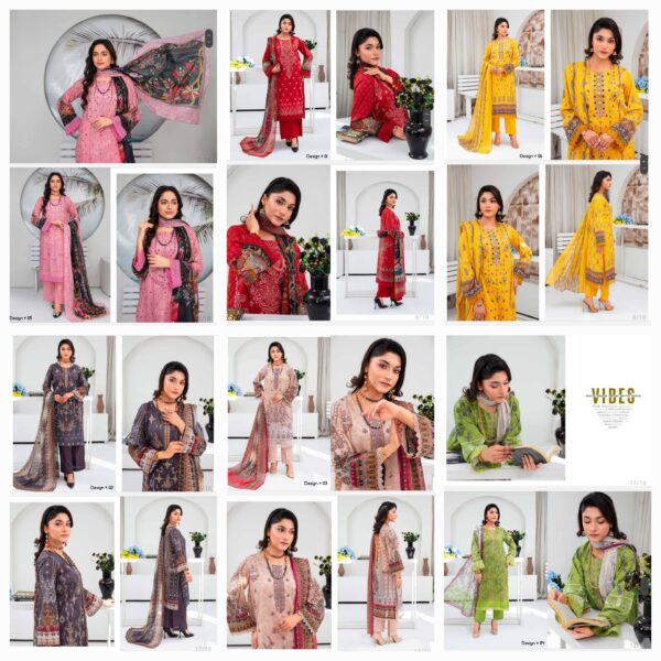 Muskan by Fiza Noor vol 1 Digital Embroidered lawn suit 3 piece unstitched new collection 2025