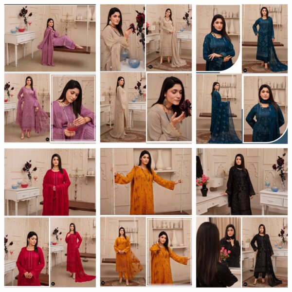 SIRHA M RIAZ ARTS SR3 UNSTITCHED 3 PIECE SUIT NEW COLLECTION  2025