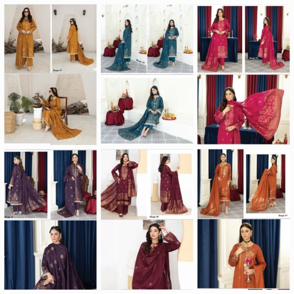 SIGNATURE BY PALWASHA AREEB ARTS VOL #04  UNSTITCHED 3PC LAWN SUIT NEW COLLECTION 2025