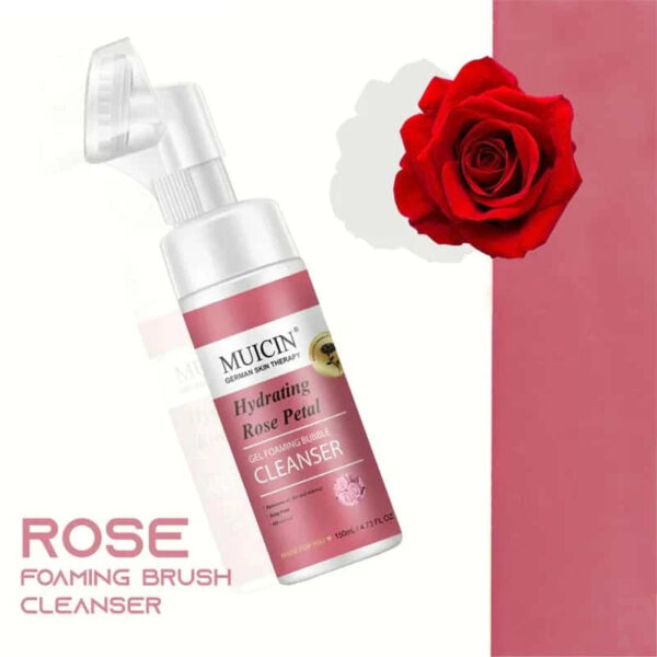 MUICIN Rose Petal Gel Foaming Bubble Cleanser. - Image 8
