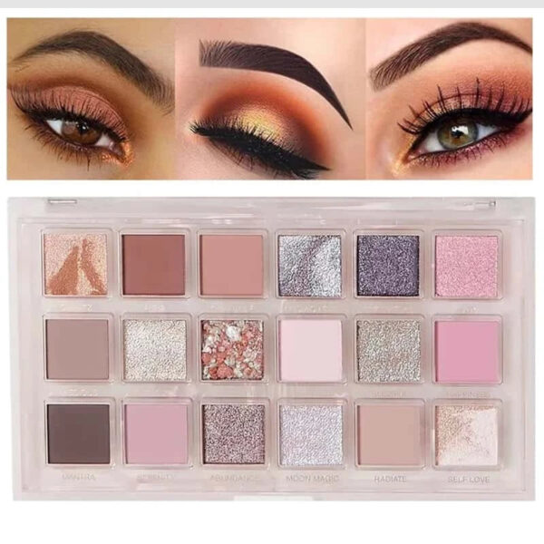 MUICIN Pink Rose Quartz Eyeshadow Palette, Gemstone Inspired Beauty for Luminous Looks. - Image 4