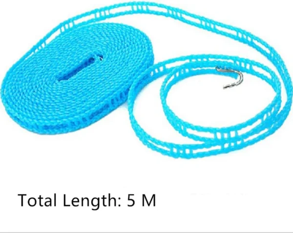 Plastic Cloth Hanging Rope Clothesline 5 Meter Multicolor - Image 5