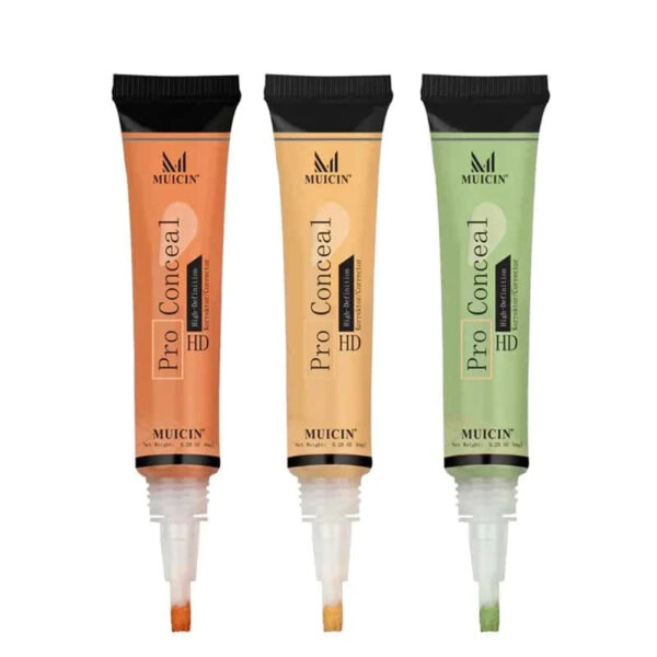 MUICIN HD Pro Concealer Corrector, Ultimate Coverage and Lightweight Formula (Orange). - Image 4