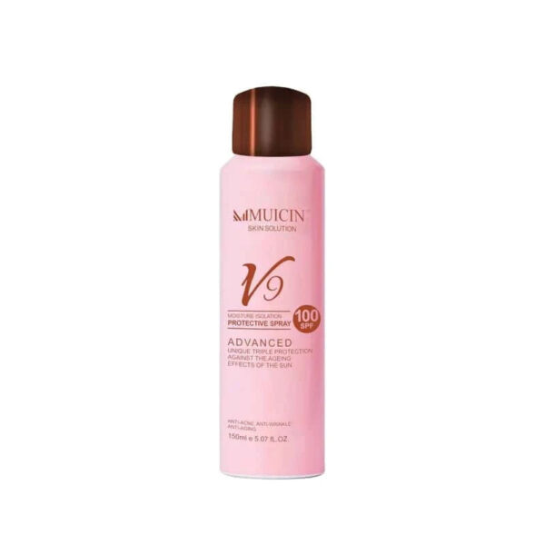 MUICIN V9 Moisturizing Advanced Sun Protection Spray SPF 100 - 150 ml, Triple Protection & Hydration.