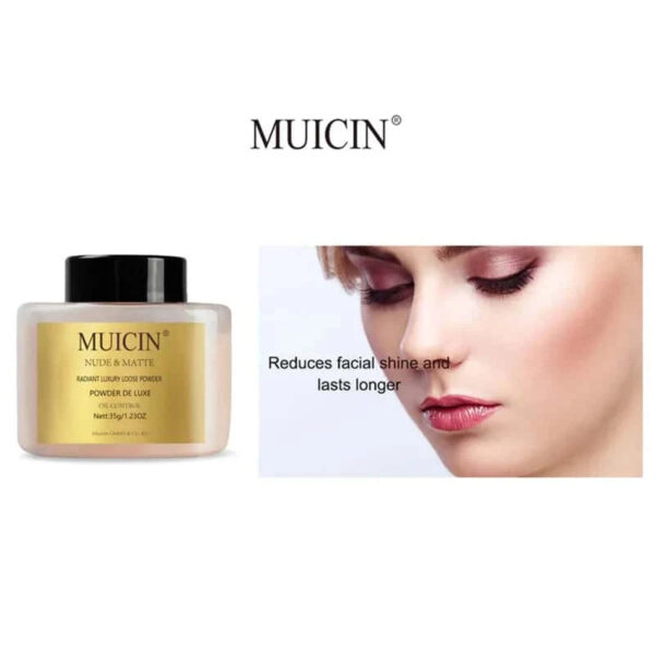 MUICIN Nude Matte Radiant Loose Powder, Invisible Finish for a Flawless Complexion. - Image 6