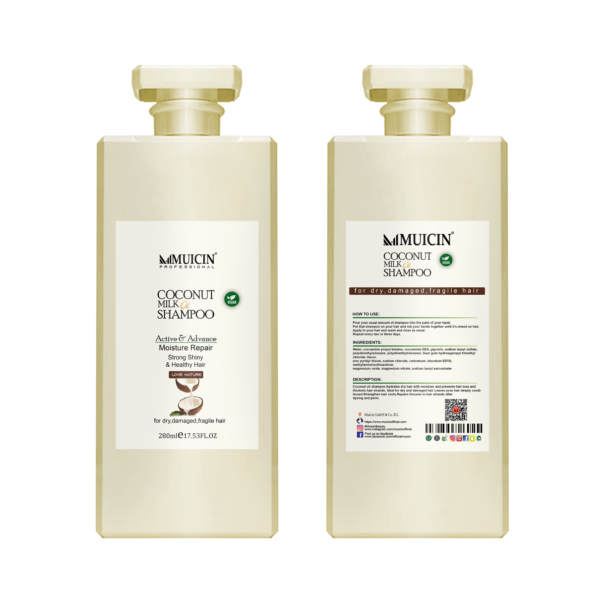 MUICIN-Coconut Milk Hair Shampoo-280ml - Image 2