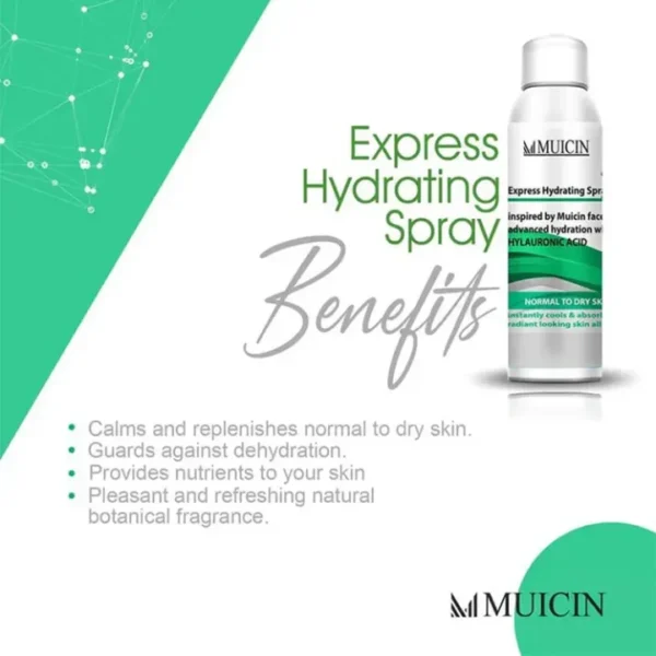 MUICIN Hyaluronic Acid Express Hydrating Spray, Instant Moisture Mist. - Image 3