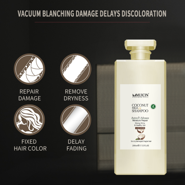 MUICIN-Coconut Milk Hair Shampoo-280ml - Image 3