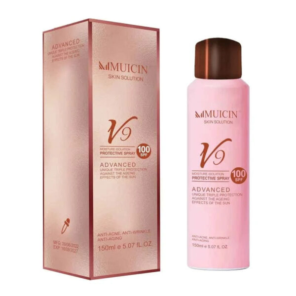 MUICIN V9 Moisturizing Advanced Sun Protection Spray SPF 100 - 150 ml, Triple Protection & Hydration. - Image 2