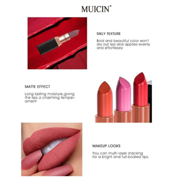MUICIN Hydrating Matte Lipstick|12 Shades - Image 16
