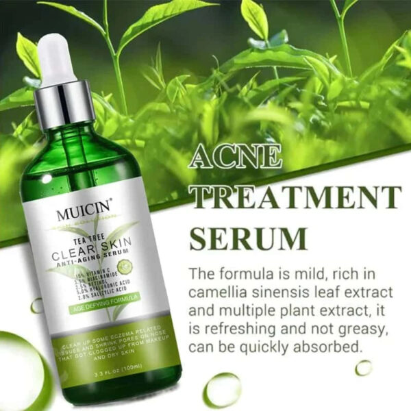 MUICIN Tea Tree Anti Aging Clear Skin Face Serum. - Image 3