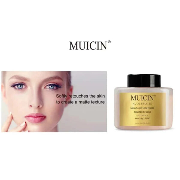 MUICIN Nude Matte Radiant Loose Powder, Invisible Finish for a Flawless Complexion. - Image 5