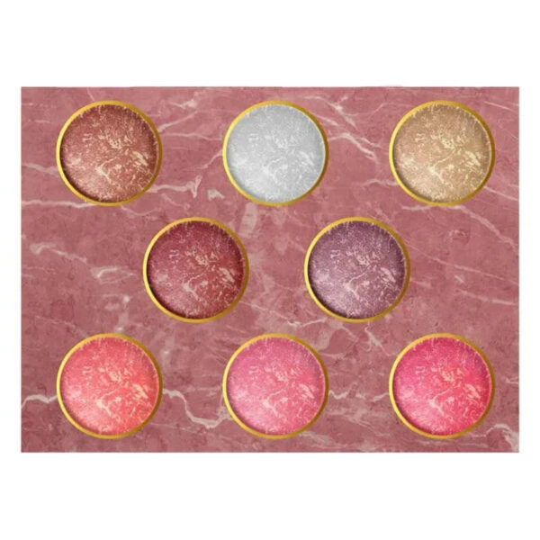 MUICIN Baked Terracotta Highlight Blush & Eyeshadow Palette, Silky Smooth Shimmer for a Natural Glow. - Image 3