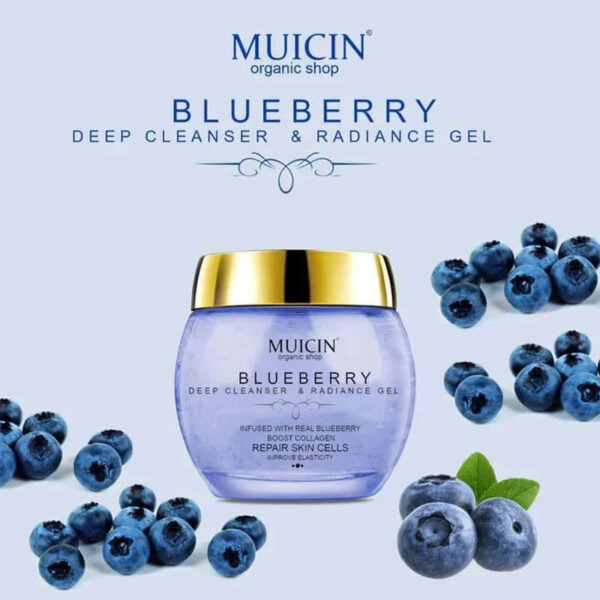 MUICIN Blueberry Deep Cleanser & Radiance Gel 150 g, Hydrate & Repair Skin. - Image 4