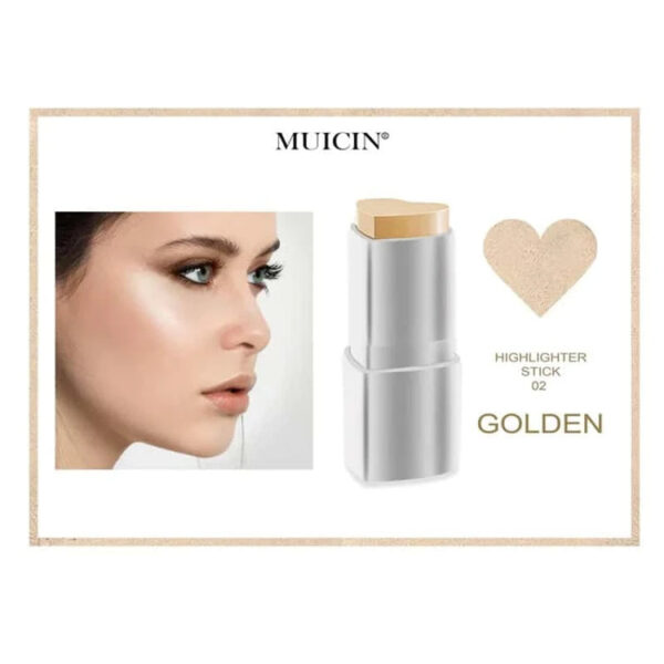 MUICIN Heart Highlighter Stick Golden Color. - Image 2