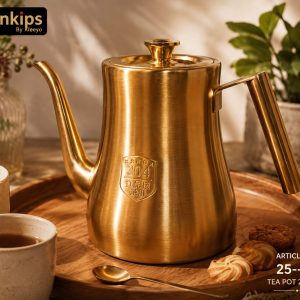 Golden stainless steel tea pot 2L(25-45)