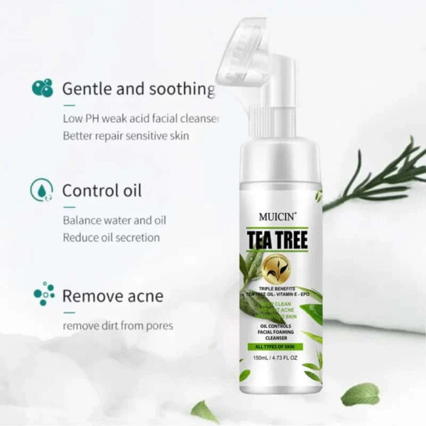 MUICIN Tea Tree Bubble Foaming Facial Cleanser. - Image 5