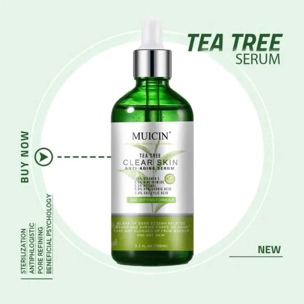 MUICIN Tea Tree Anti Aging Clear Skin Face Serum. - Image 2