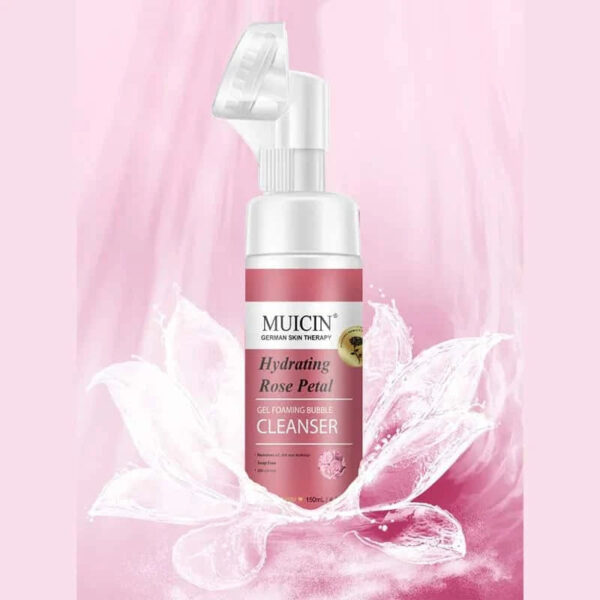 MUICIN Rose Petal Gel Foaming Bubble Cleanser. - Image 2