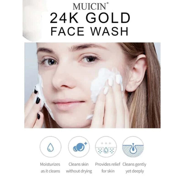 MUICIN 24K Gold Face Wash | Luxurious Purifying Cleanse. - Image 5