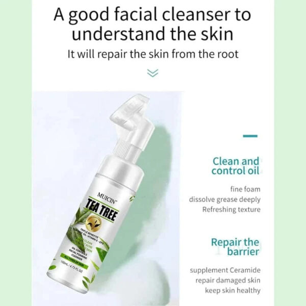 MUICIN Tea Tree Bubble Foaming Facial Cleanser. - Image 4