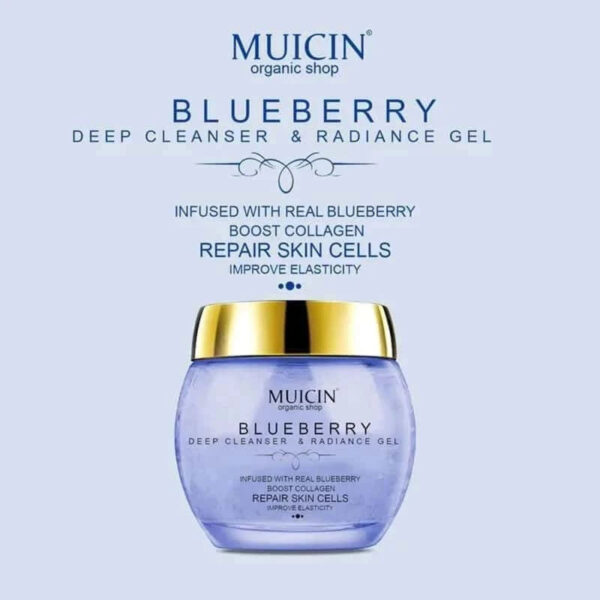 MUICIN Blueberry Deep Cleanser & Radiance Gel 150 g, Hydrate & Repair Skin. - Image 2