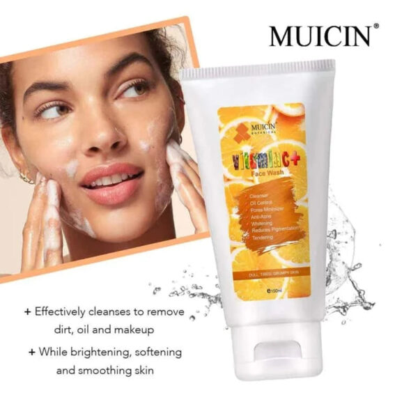 MUICIN Vitamin C+ Face Wash, Energizing Bright Clean. - Image 2