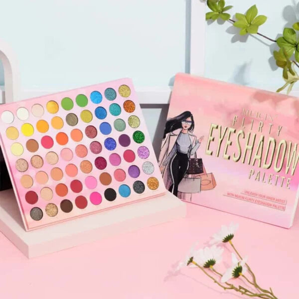 MUICIN Flirty Velvet Matte & Glitter 63 Colors Eyeshadow Palette. - Image 3