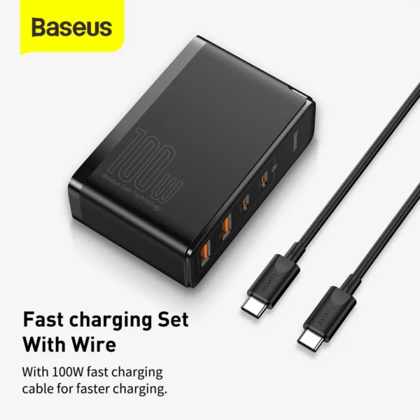 Baseus GaN2 Pro Quick Charger 2C+2U 100W - Image 8