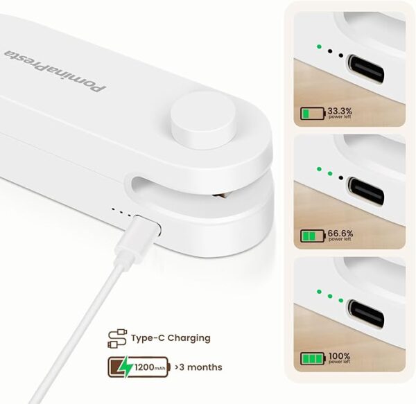 Portable Handheld Sealing Machine for Snack, Plastic Bags & Food Storage - Image 3