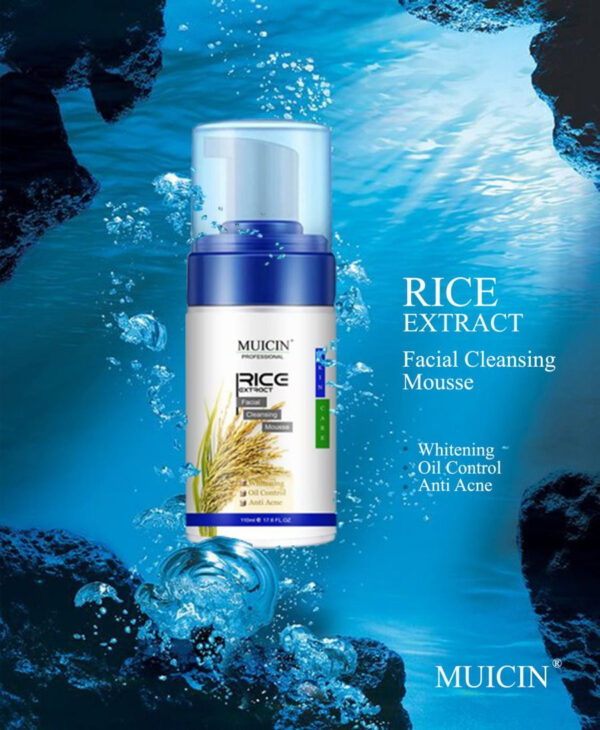 Muicin Rice Extract Facial Cleansing Mousse. - Image 3