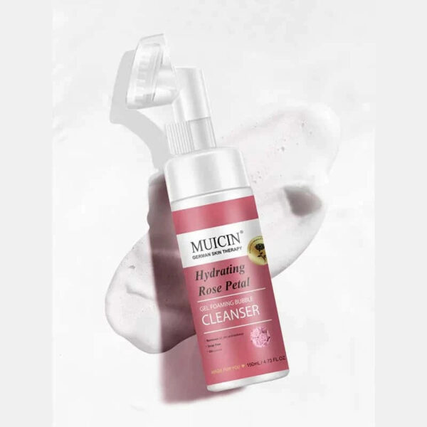 MUICIN Rose Petal Gel Foaming Bubble Cleanser. - Image 3
