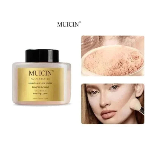 MUICIN Nude Matte Radiant Loose Powder, Invisible Finish for a Flawless Complexion. - Image 2