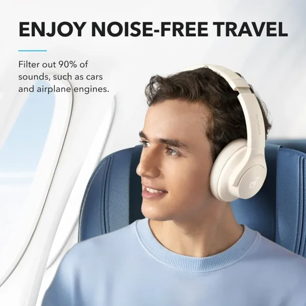 Soundcore by Anker Q20i Active Noise Cancelling Headphone (White). - Image 6