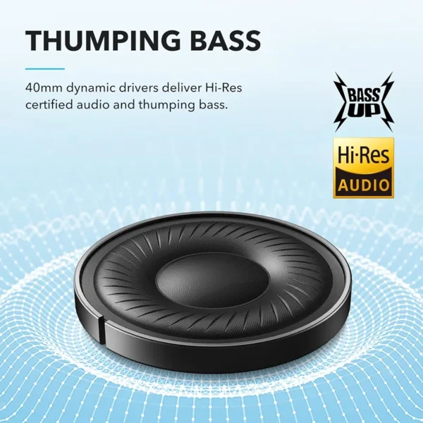 Soundcore by Anker Q20i Active Noise Cancelling Headphone (Black). - Image 5