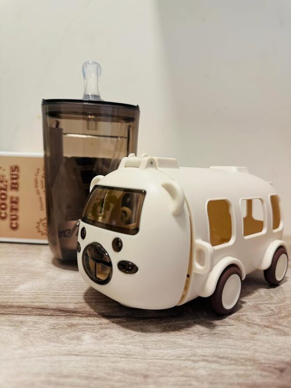 School bus Water bottle Portable Water cup in bus shape with strap Kids water bottle 500ml - Image 4